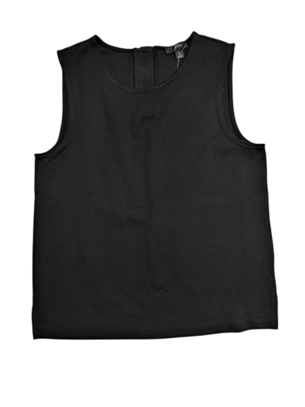 J.Crew Jeweled Button Back Ponte Shell Top Small - Picture 2 of 11